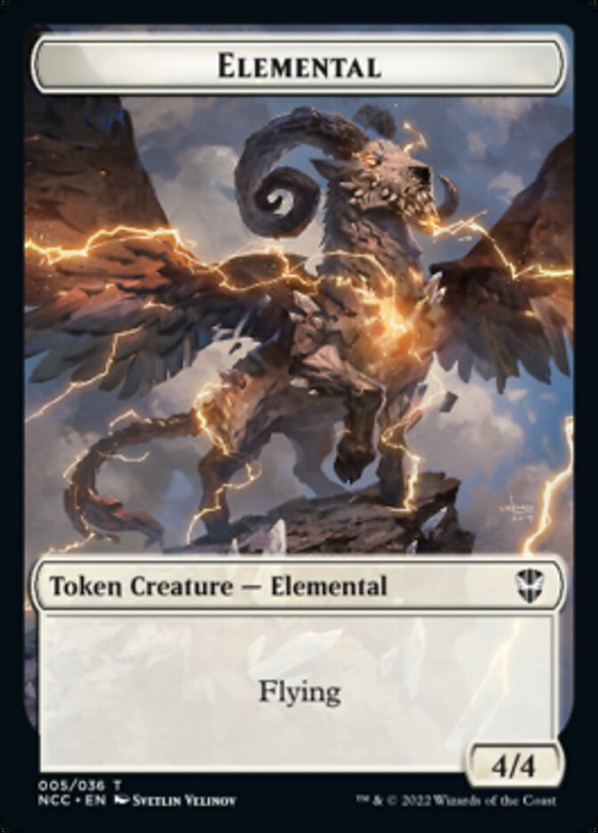 Indice // Élémentaire (005) Jeton double face [Streets of New Capenna Commander Tokens] 