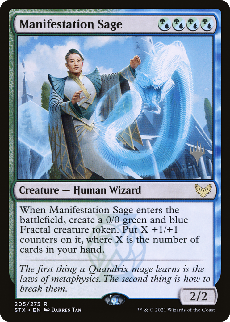 Manifestation Sage (Pack Promo) [Strixhaven : Promos de l'École des Mages] 