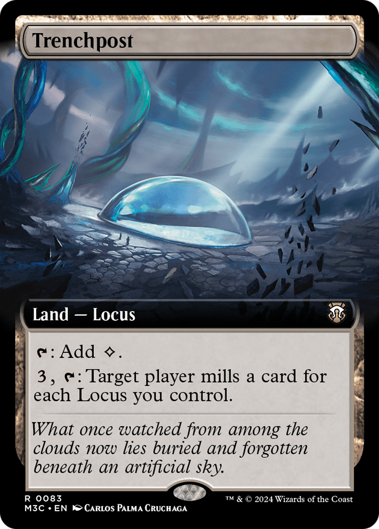 Trenchpost (Art étendu) [Modern Horizons 3 Commander] 