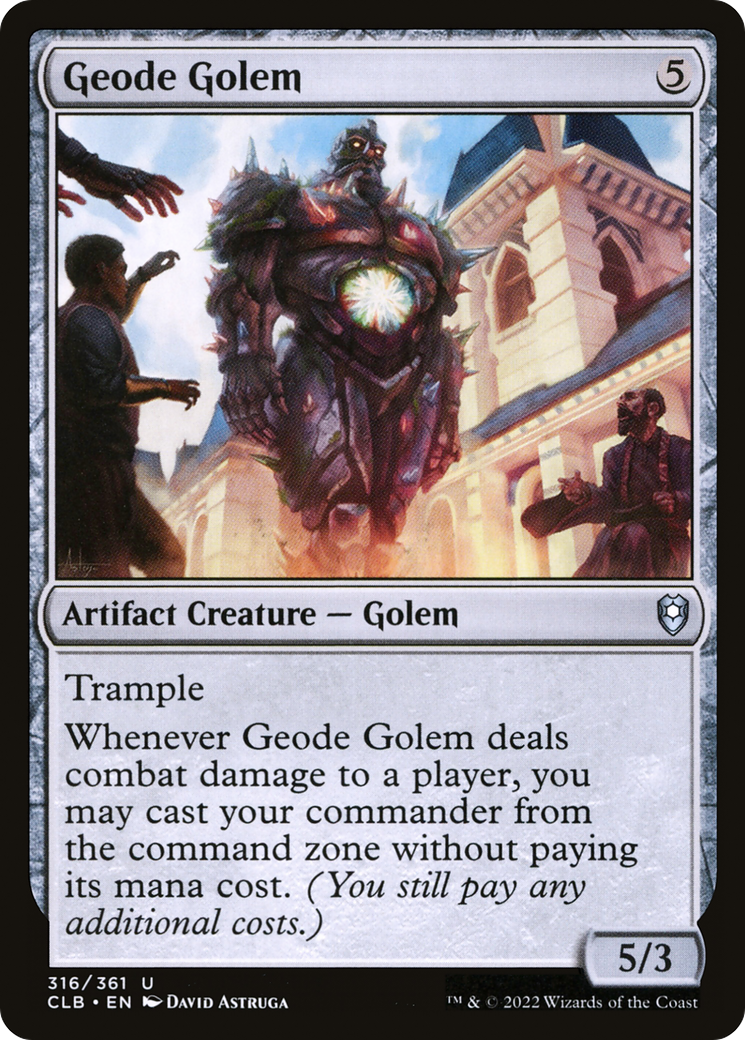 Géode Golem [Commander Legends : Bataille de Baldur's Gate] 