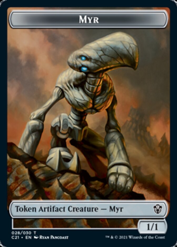 Myr // Jeton trésor double face [Jetons Commander 2021] 