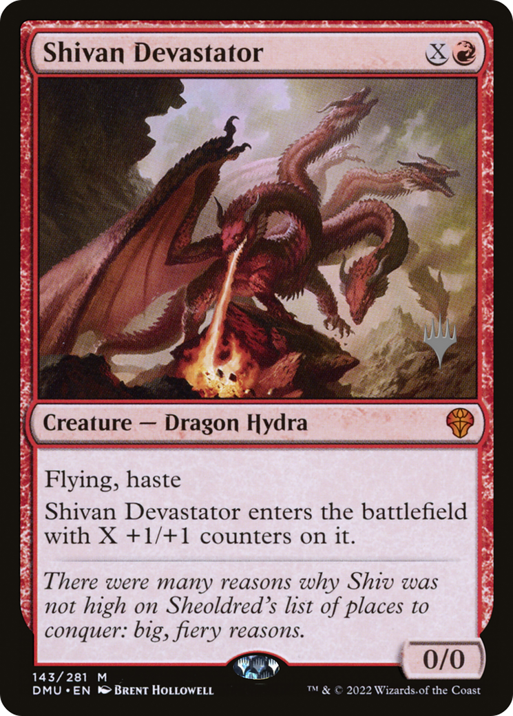 Shivan Devastator (Pack promotionnel) [Dominaria United Promos] 