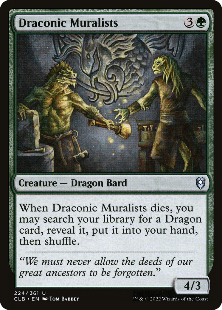 Muralistes draconiques [Commander Legends : Bataille de Baldur's Gate] 