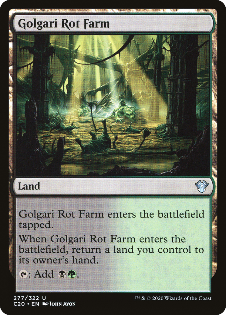 Ferme Golgari Rot [Commandant 2020] 