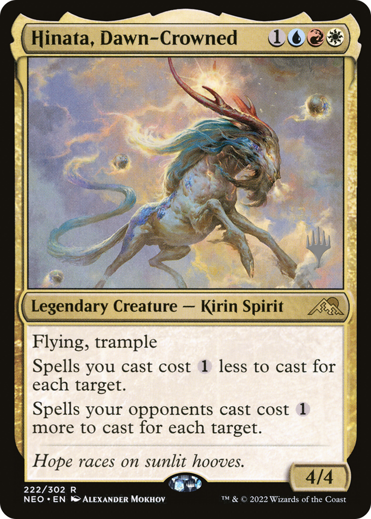 Hinata, Dawn-Crowned (PPNEO-222P) - Kamigawa: Neon Dynasty Promos