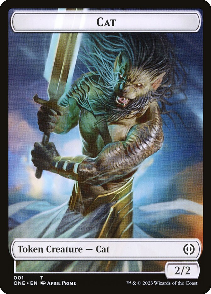 Phyrexian Mite (012) // Jeton double face pour chat [Phyrexia : All Will Be One Tokens] 
