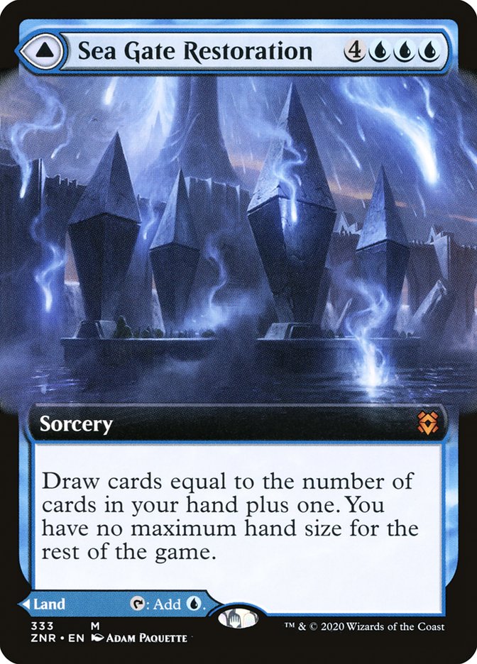 Restauration de la porte des mers // Porte des mers, renaître (art étendu) [Zendikar Rising] 