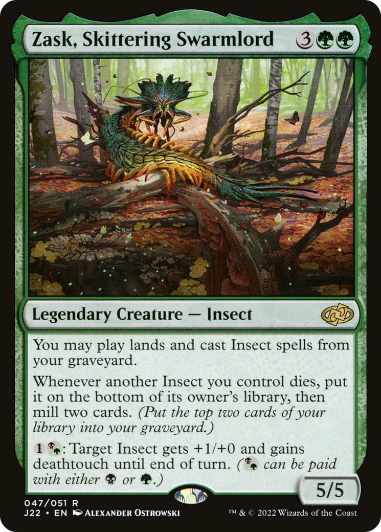 Zask, Skittering Swarmlord (J22-047) - Jumpstart 2022