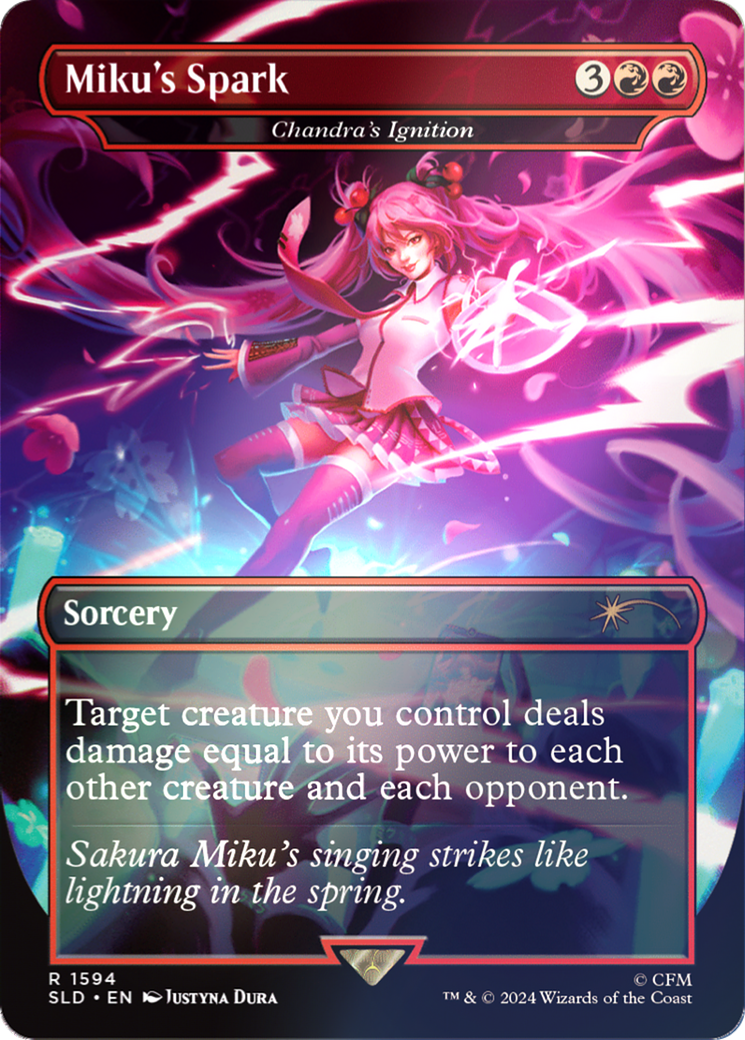 Miku's Spark - Chandra's Ignition (japonais) (Rainbow Foil) [Secret Lair Drop Series] 