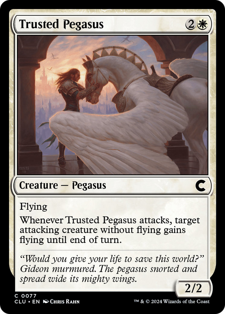 Pegasus de confiance [Ravnica: Clue Edition] 