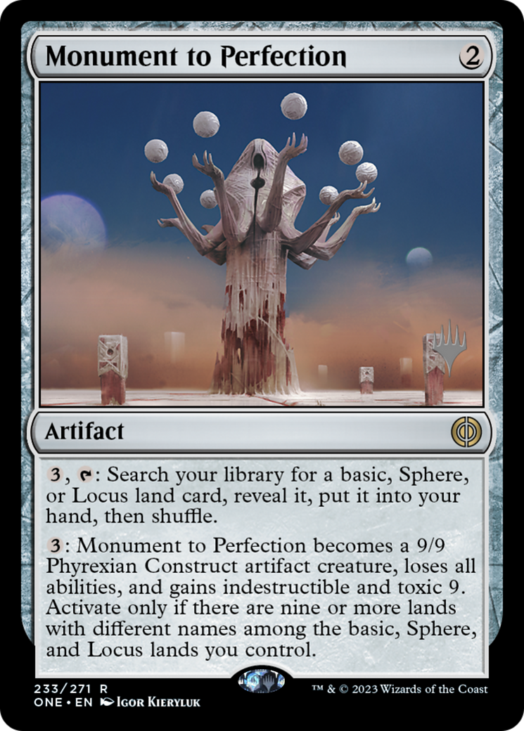 Monument à la Perfection (Pack Promo) [Phyrexia : All Will Be One Promos] 