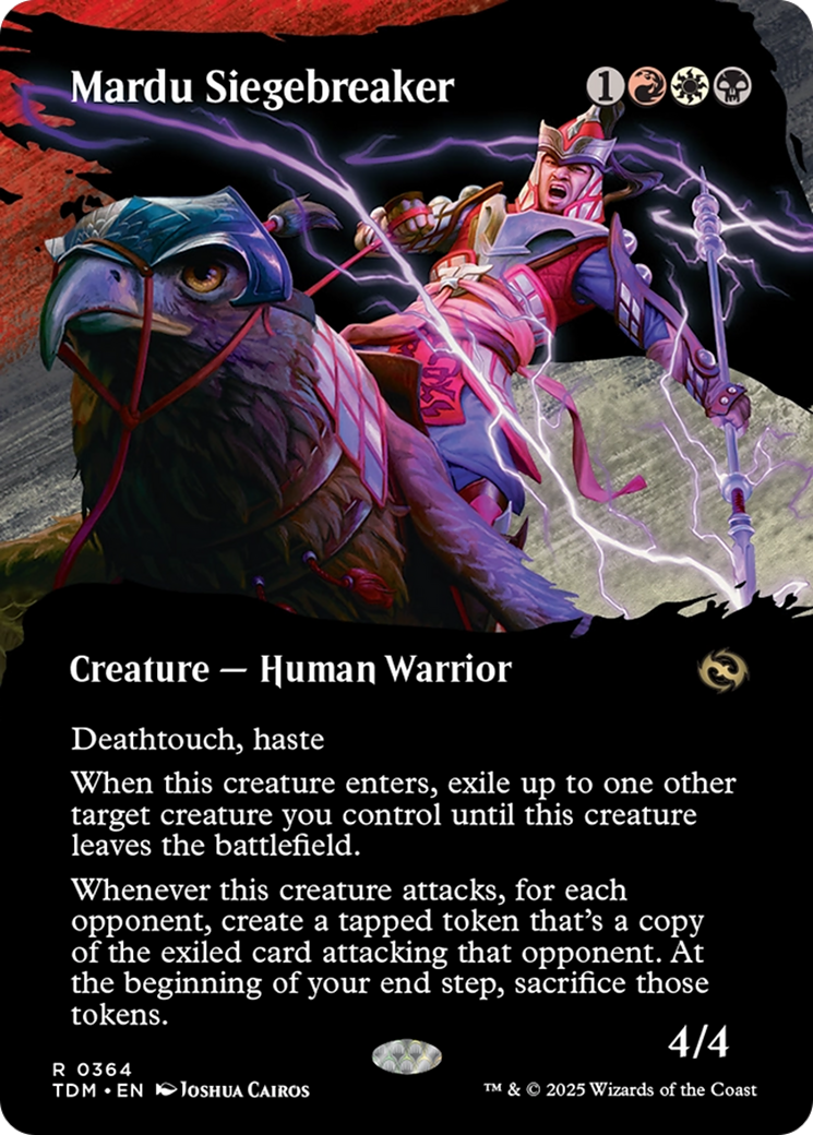 Mardu Siegebreaker (Borderless) (TDM-364) - Tarkir: Dragonstorm: (Showcase) (Borderless)
