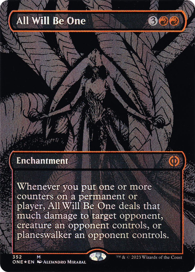 Tous seront un (feuille surélevée par une nappe de pétrole) [Phyrexia : tous seront un] 