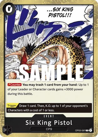 Six King Pistol (OP03-097) - Rare