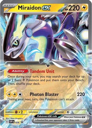 Miraidon ex - 028 28 - SV Scarlet & Violet Promo Cards Holofoil