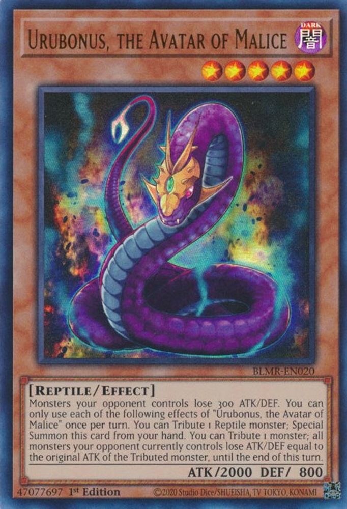 Urubonus, the Avatar of Malice (BLMR-EN020) - Ultra Rare
