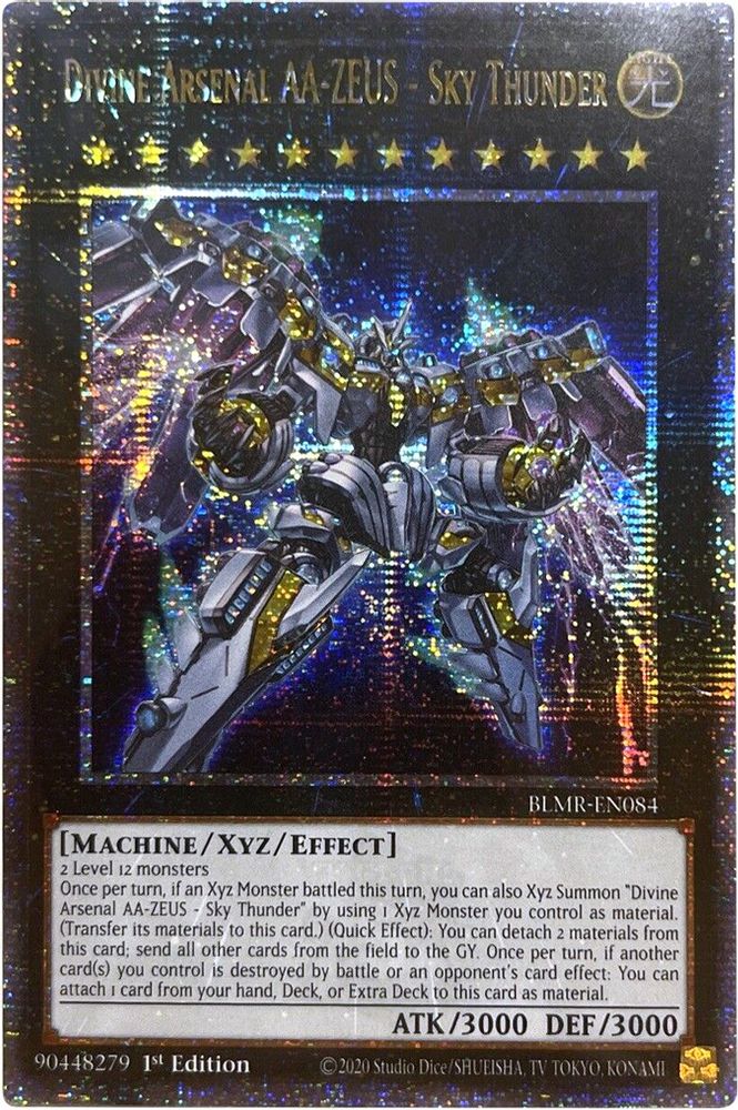 Divine Arsenal AA-ZEUS - Sky Thunder (Quarter Century Secret Rare) (BLMR-EN084) - Quarter Century Secret Rare