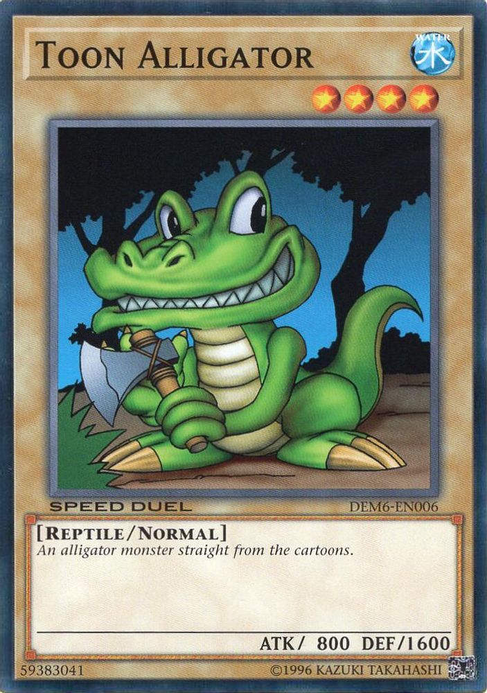 Toon Alligator (DEM6-EN006) - Common