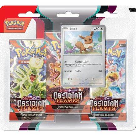 Obsidian Flames 3 Pack Blister [Eevee]