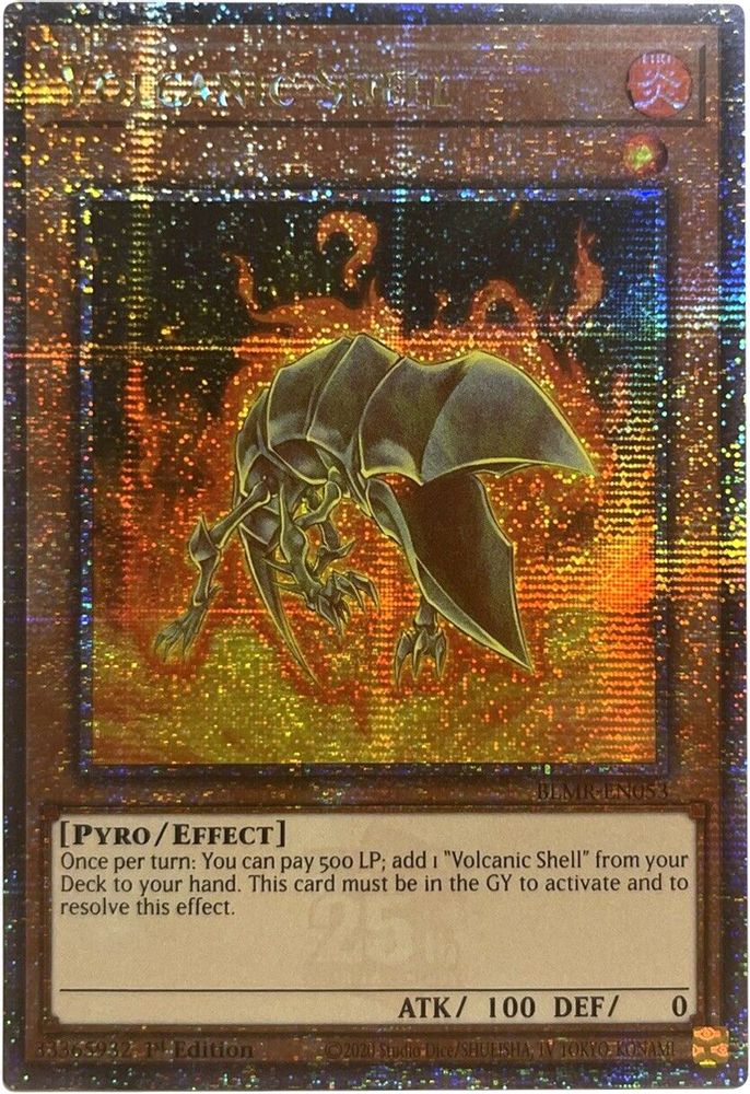 Volcanic Shell (Quarter Century Secret Rare) (BLMR-EN053) - Quarter Century Secret Rare