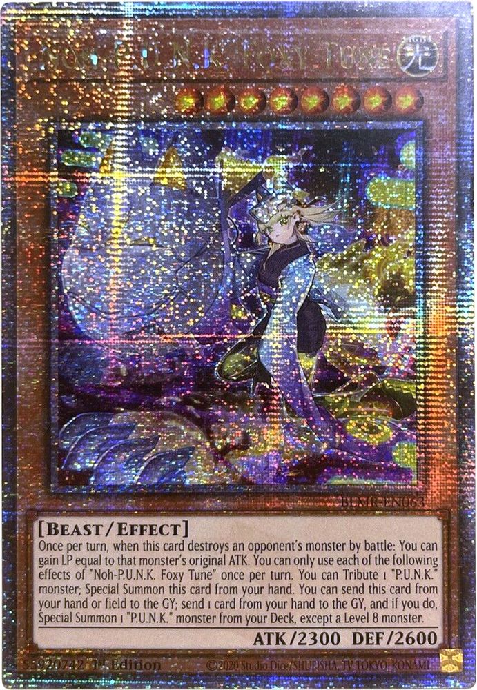 Noh-P.U.N.K. Foxy Tune (Quarter Century Secret Rare) (BLMR-EN063) - Quarter Century Secret Rare
