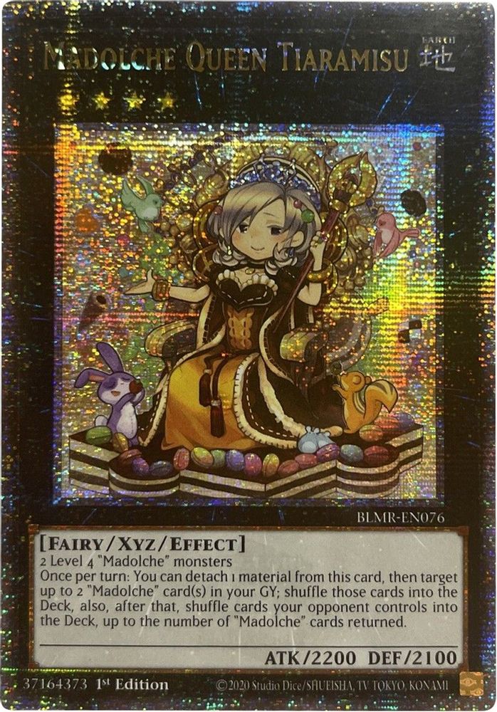 Madolche Queen Tiaramisu (Quarter Century Secret Rare) (BLMR-EN076) - Quarter Century Secret Rare
