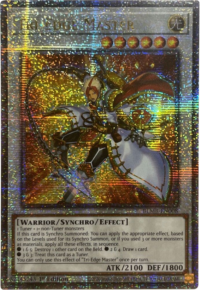 Tri-Edge Master (Quarter Century Secret Rare) (BLMR-EN008) - Quarter Century Secret Rare