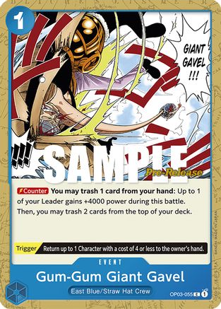 Gum-Gum Giant Gavel [Cartes pré-version Piliers de Force] 