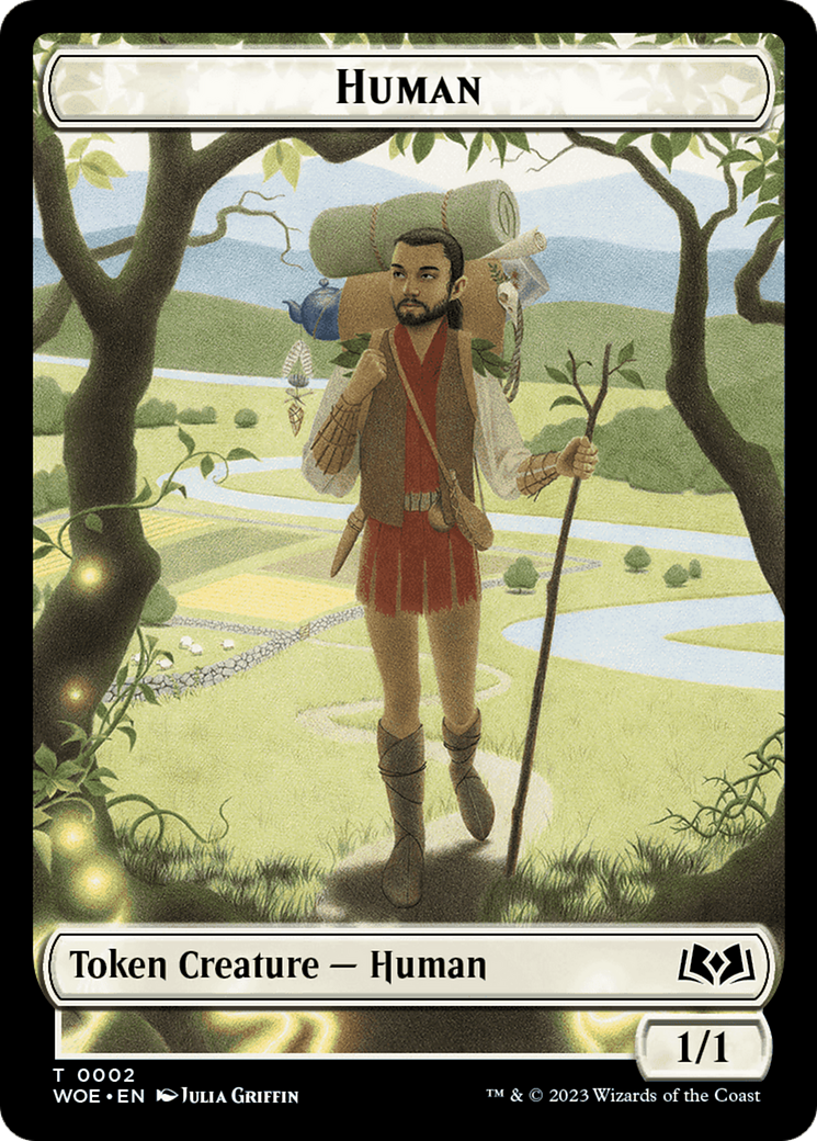 Jeton humain [Jetons des étendues sauvages d'Eldraine] 