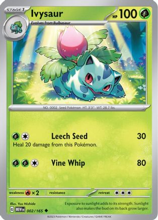 Ivysaur 002/165  - Uncommon