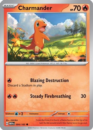 Charmander - 004/165 4 - SV Scarlet & Violet 151