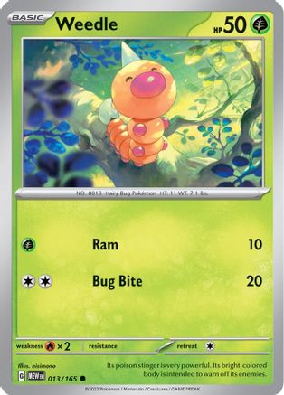 Weedle 013  - Common