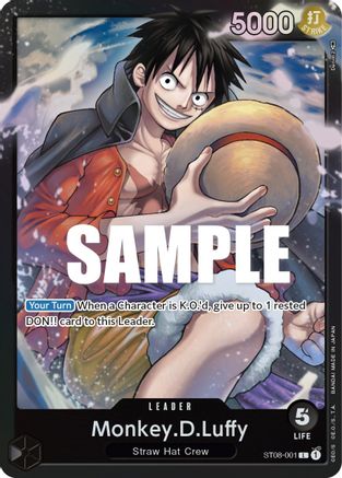 Monkey.D.Luffy (001) (ST08-001) - Leader