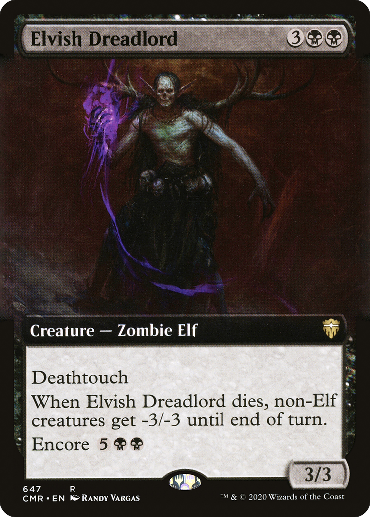 Seigneur de l'effroi elfique (art étendu) [Commander Legends] 