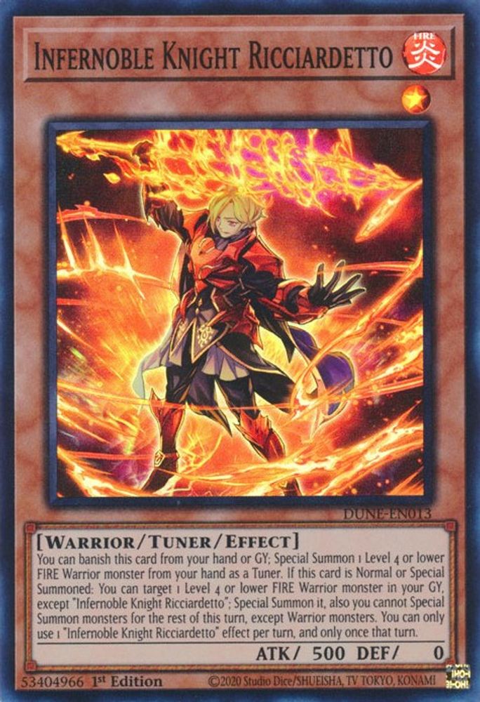 Infernoble Knight Ricciardetto (DUNE-EN013) - Super Rare