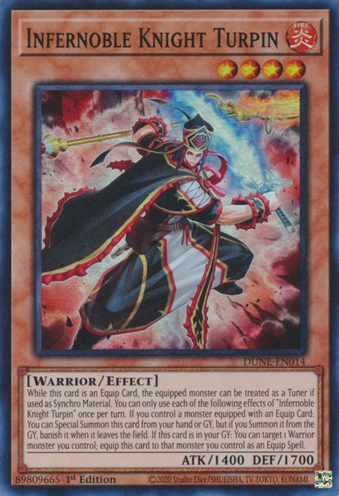 Infernoble Knight Turpin (DUNE-EN014) - Super Rare