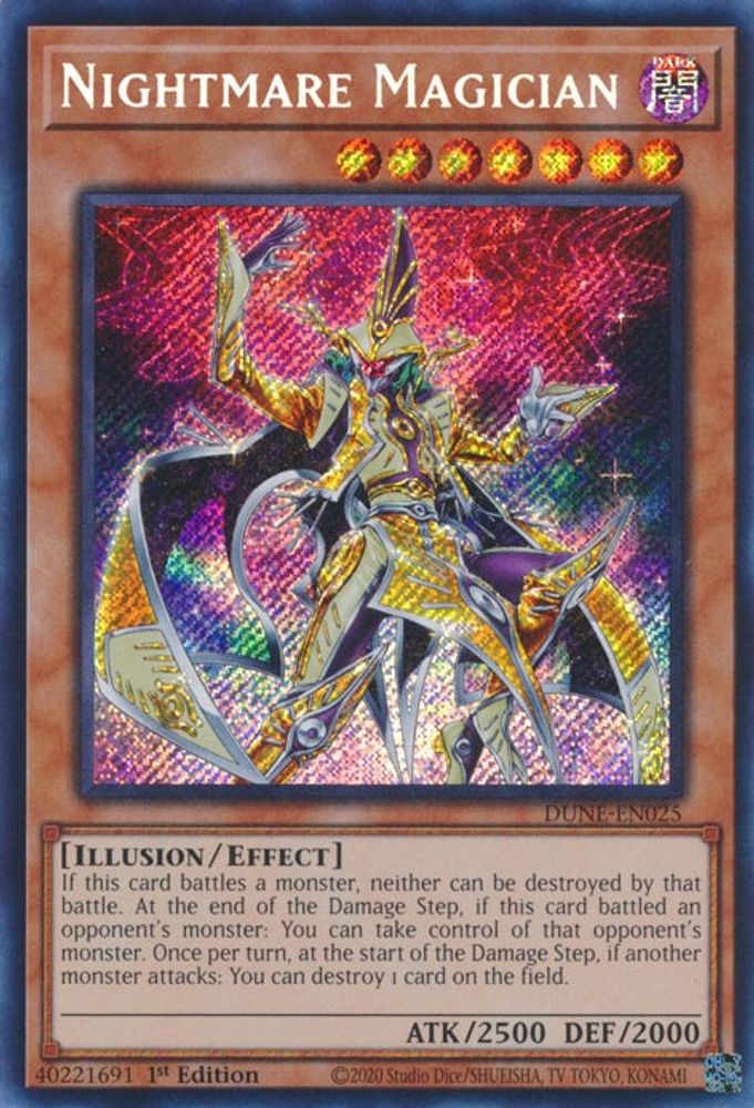 Nightmare Magician (DUNE-EN025) - Secret Rare