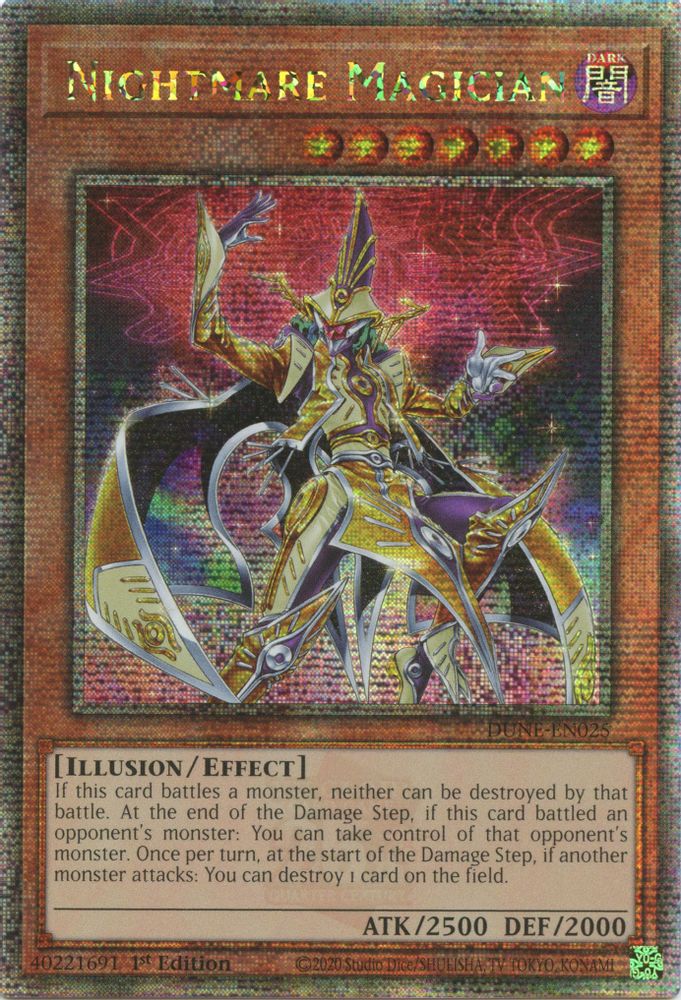 Nightmare Magician (Quarter Century Secret Rare) (DUNE-EN025) - Quarter Century Secret Rare