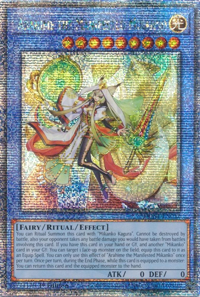 Arahime le Mikanko manifesté [DUNE-EN032] Quart de siècle secret rare 