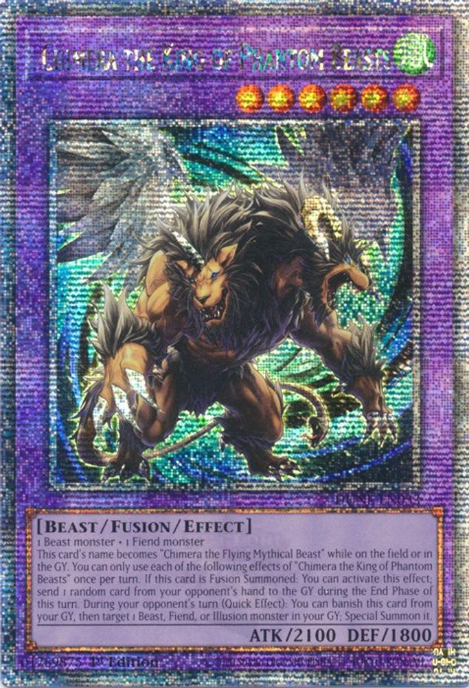 Chimera the King of Phantom Beasts (Quarter Century Secret Rare) (DUNE-EN033) - Quarter Century Secret Rare