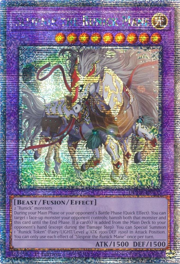 Sleipnir the Runick Mane (Quarter Century Secret Rare) (DUNE-EN035) - Quarter Century Secret Rare