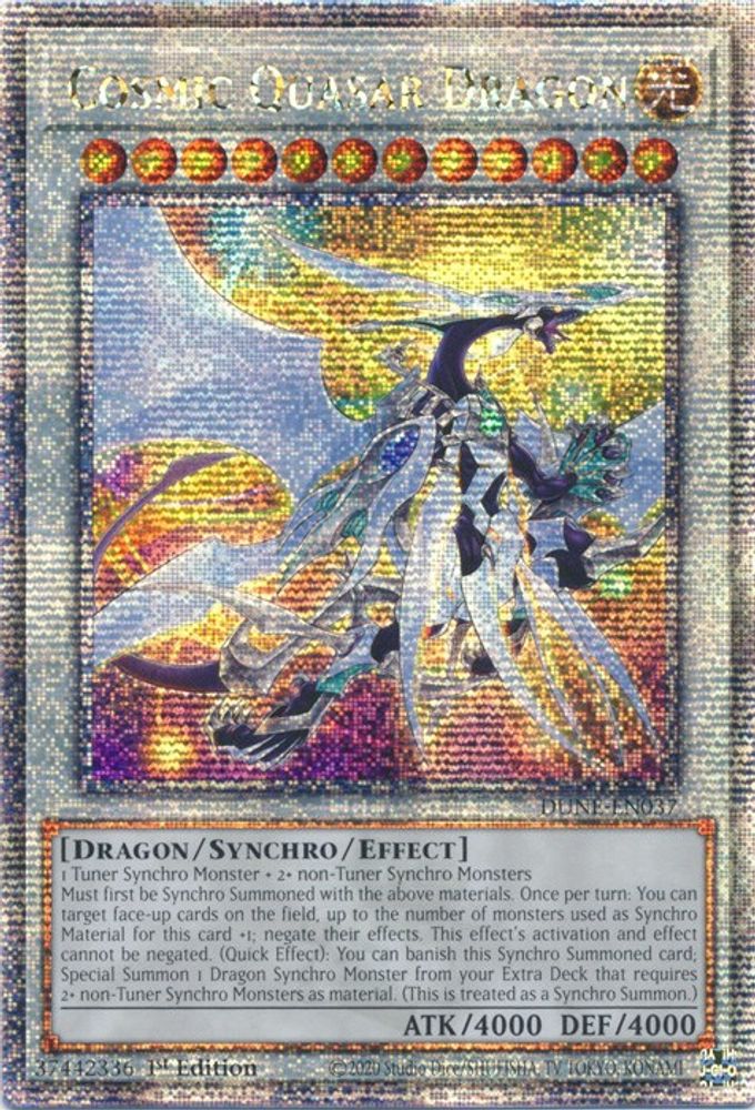 Dragon Quasar Cosmique [DUNE-EN037] Quart de siècle Secret Rare 