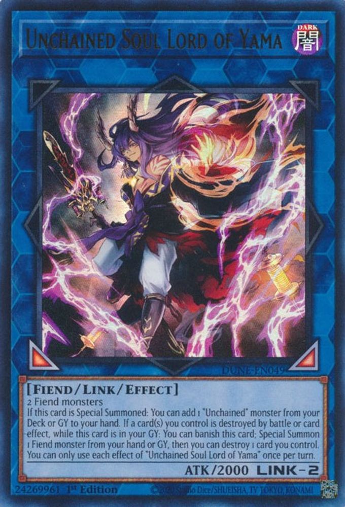 Unchained Soul Lord of Yama (DUNE-EN049) - Ultra Rare
