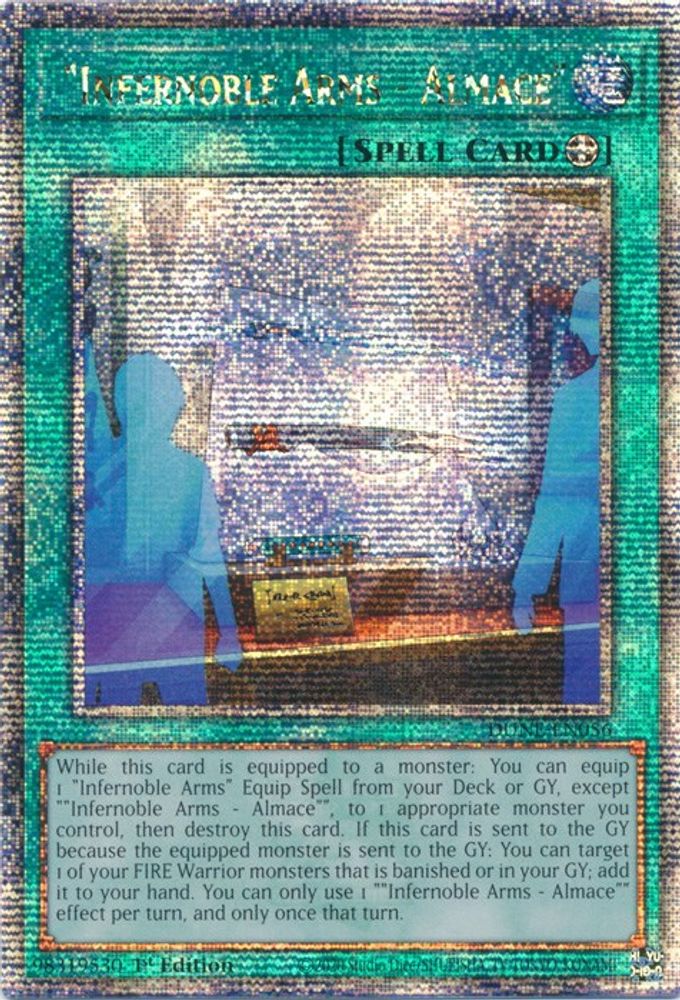 "Infernoble Arms - Almace" (Quarter Century Secret Rare) (DUNE-EN056) - Quarter Century Secret Rare