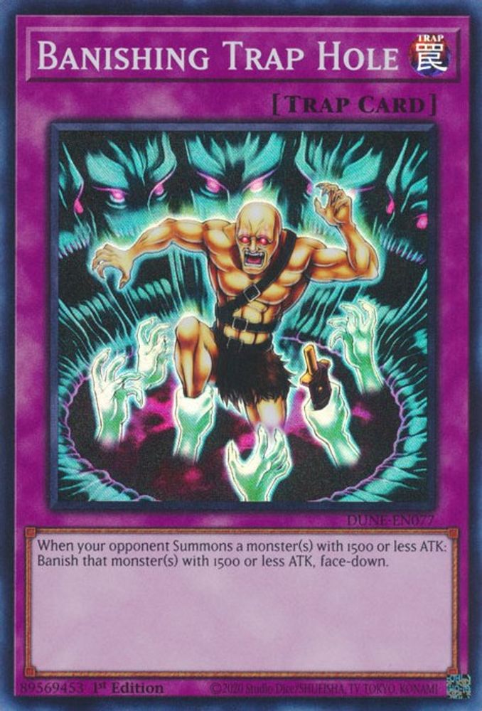 Banishing Trap Hole (DUNE-EN077) - Super Rare