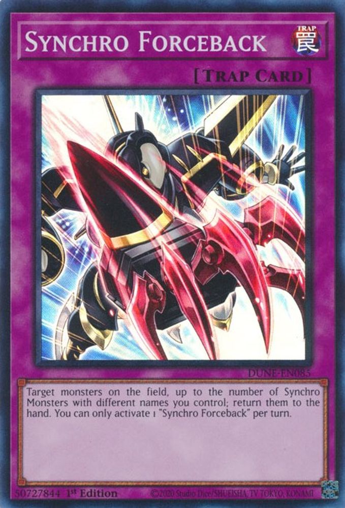 Synchro Forceback (DUNE-EN085) - Super Rare