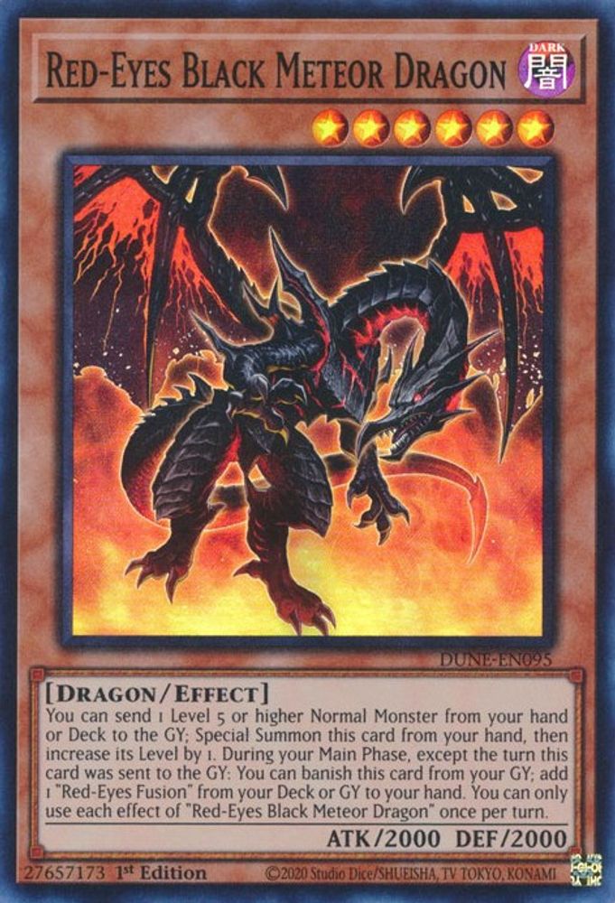Red-Eyes Black Meteor Dragon (DUNE-EN095) - Super Rare