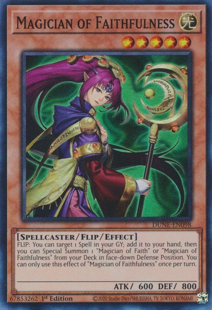 Magician of Faithfulness (DUNE-EN098) - Super Rare