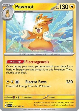Pawmot (Line Holo) 076/198  - Holofoil - Rare