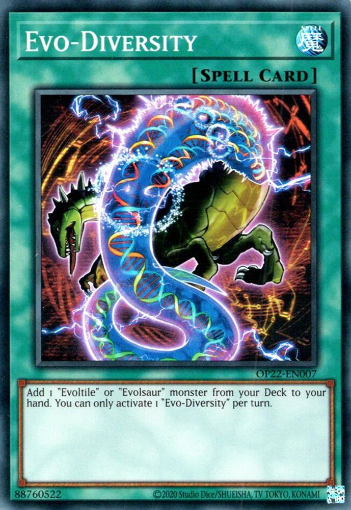 Evo-Diversity (OP22-EN007) - Super Rare